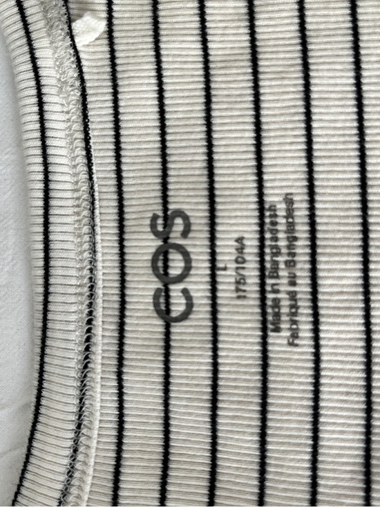 COS Rib Tank Top with Stripes - Picture 3 of 5